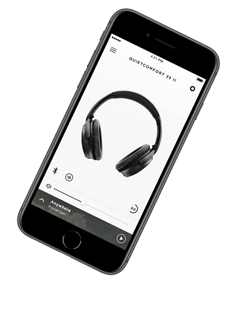 智能手机上呈现 Bose Connect 应用程序